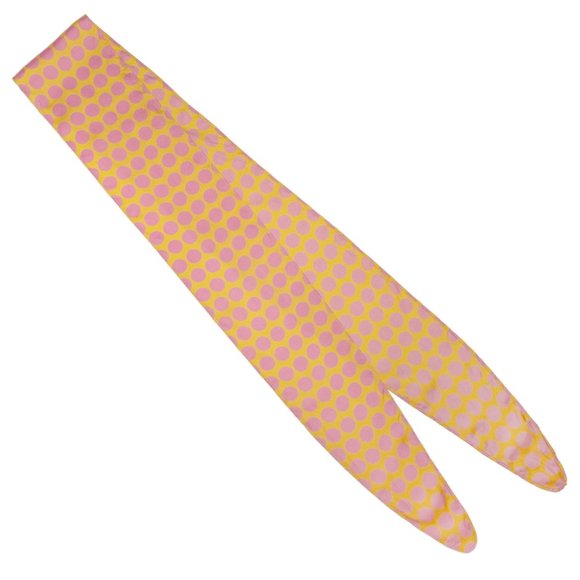 Accessories - Yellow pink bubblegum polka dot retro scarf